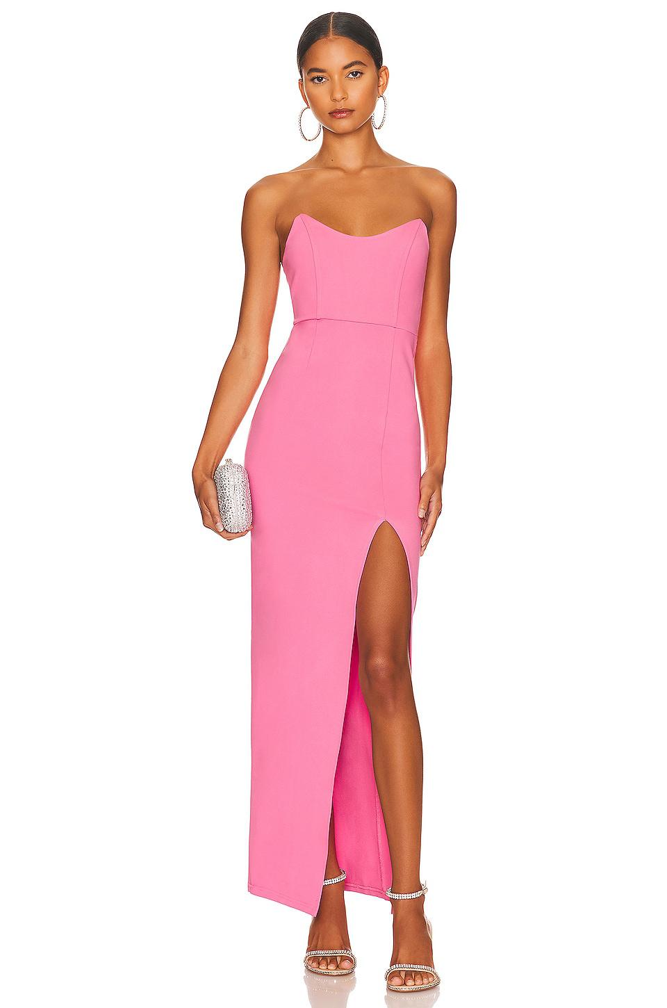 superdown Ryleigh Strapless Maxi Dress in Pink by SUPERDOWN
