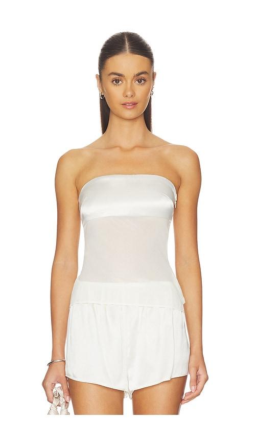superdown Ryliana Strapless Top in Ivory by SUPERDOWN