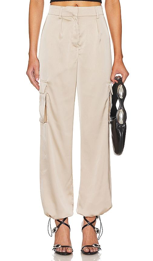 superdown Seleste Drawstring Jogger Pant in Taupe by SUPERDOWN