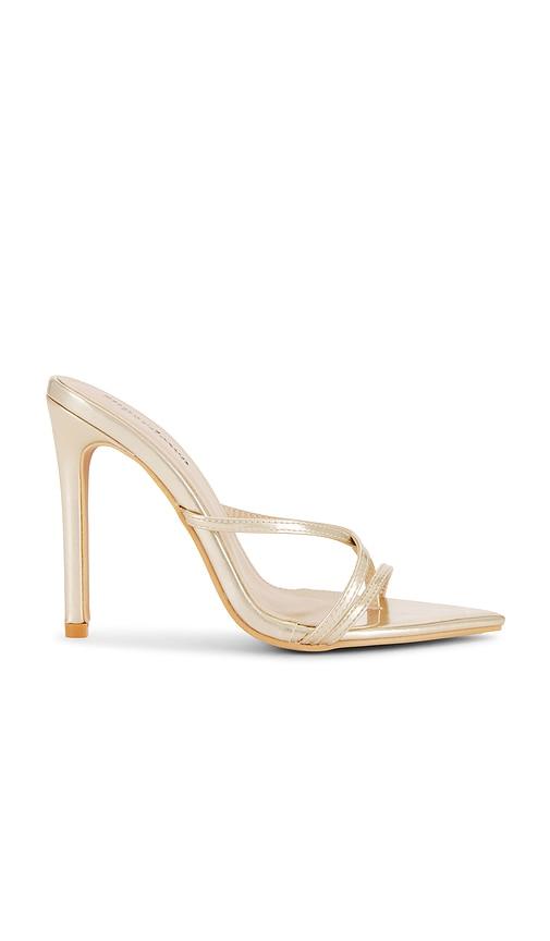 superdown Sofia Heel in Metallic Gold by SUPERDOWN