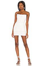 superdown Sonya Bustier Mesh Dress in White by SUPERDOWN