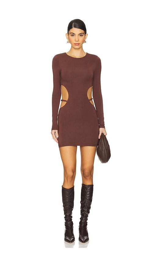 superdown Torianna Mini Dress in Chocolate by SUPERDOWN