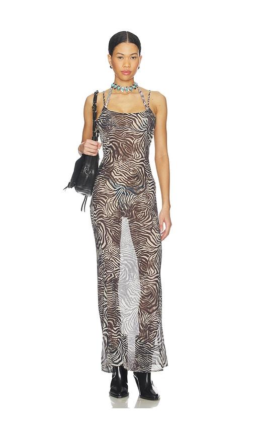 superdown Trysta Maxi Dress in Brown by SUPERDOWN