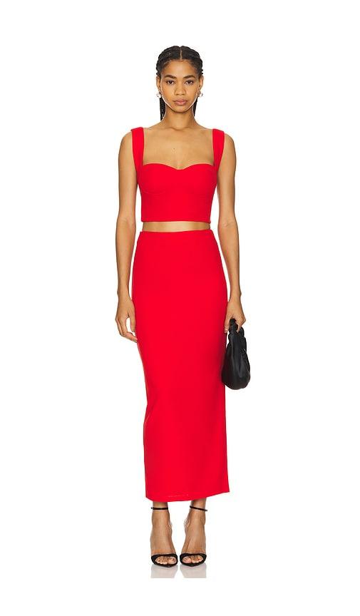 superdown Veneda Skirt Set in Red by SUPERDOWN