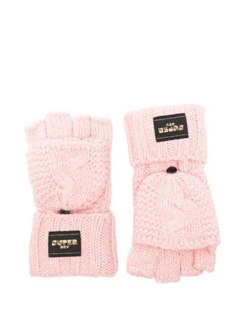 cable-knit gloves by SUPERDRY