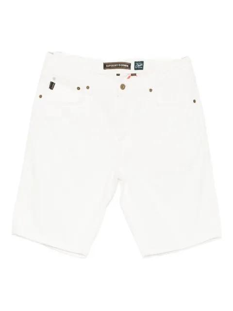 cotton denim shorts by SUPERDRY