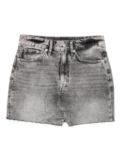 denim straight skirt by SUPERDRY
