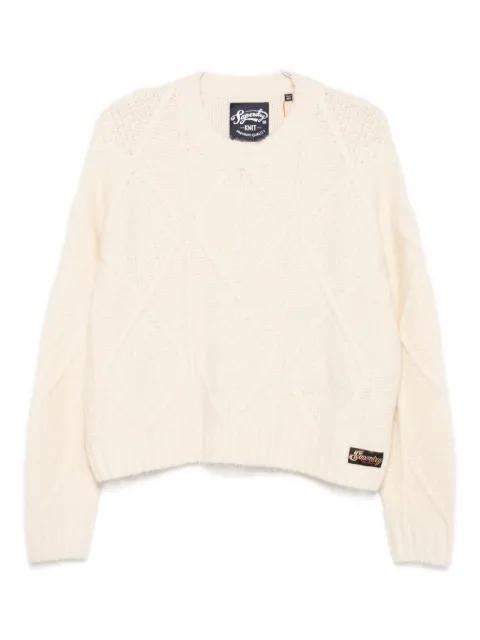 diamond-knit sweater by SUPERDRY