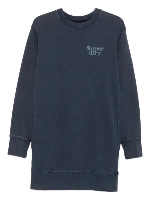 logo-print sweatshirt dress by SUPERDRY