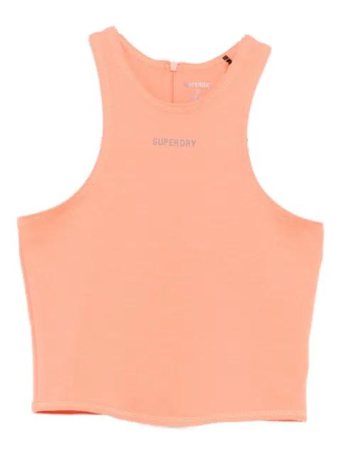 logo-print tank top by SUPERDRY