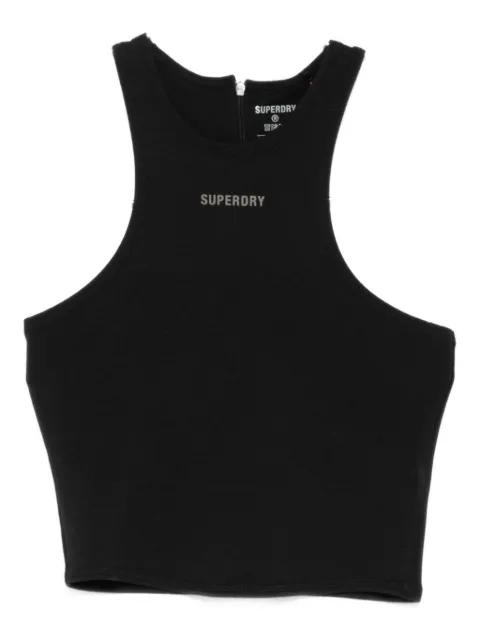 logo-print tank top by SUPERDRY