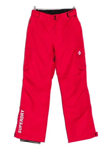 logo-print  trousers by SUPERDRY