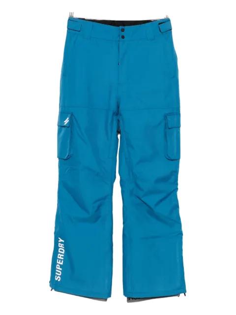 panelled cargo trousers by SUPERDRY