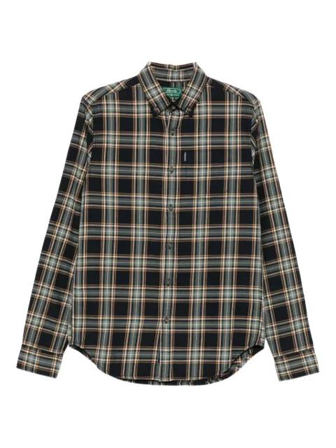 plaid-check button shirt by SUPERDRY