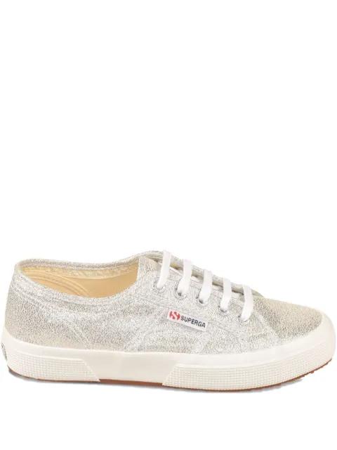 glitter lace-up sneakers by SUPERGA