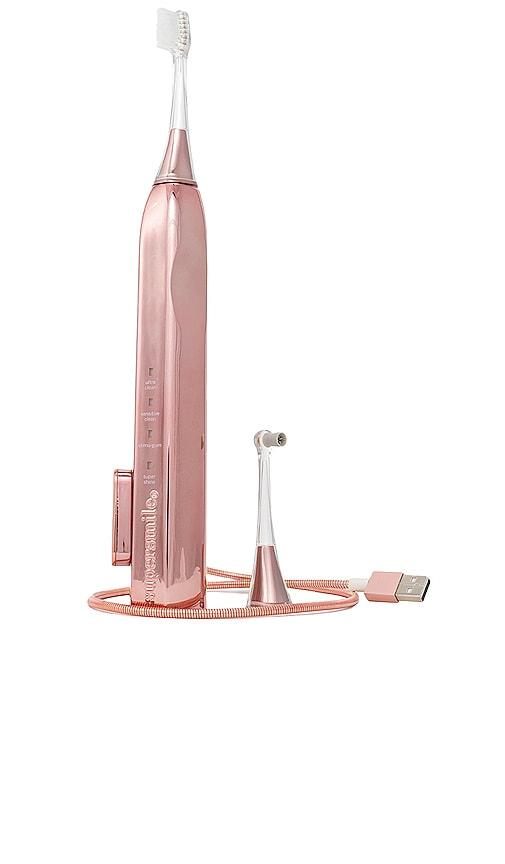 supersmile Zina45 Sonic Pulse Toothbrush With Case in Chrome Rose Gold by SUPERSMILE