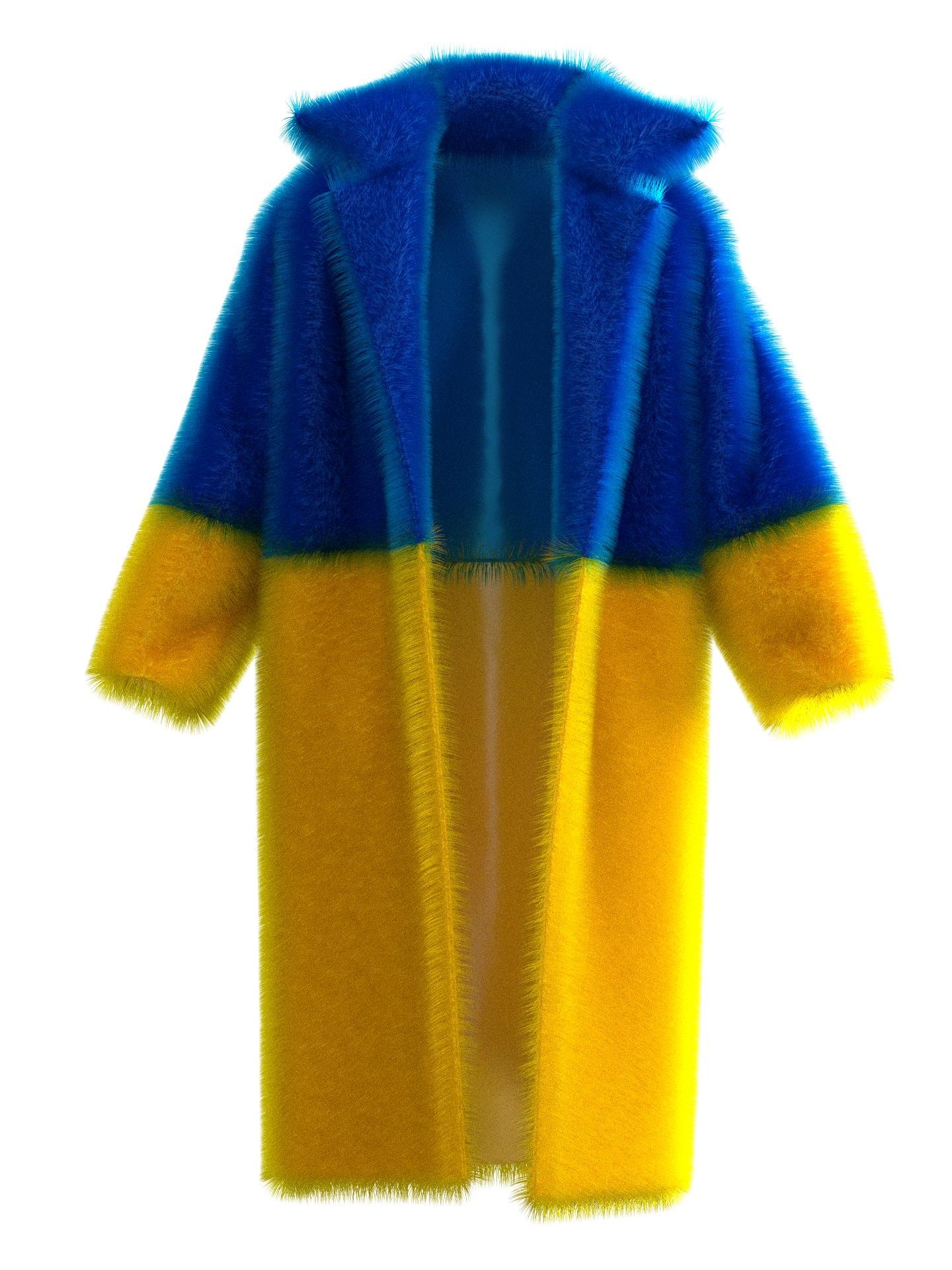 U2 Fur Coat by SUPPORT UKRAINE COLLECTION