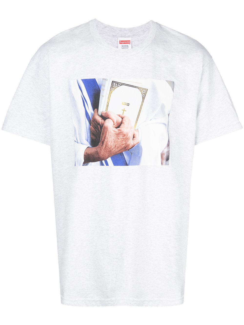 Bible-print T-shirt by SUPREME