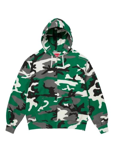 Box-logo zip-up hoodie by SUPREME