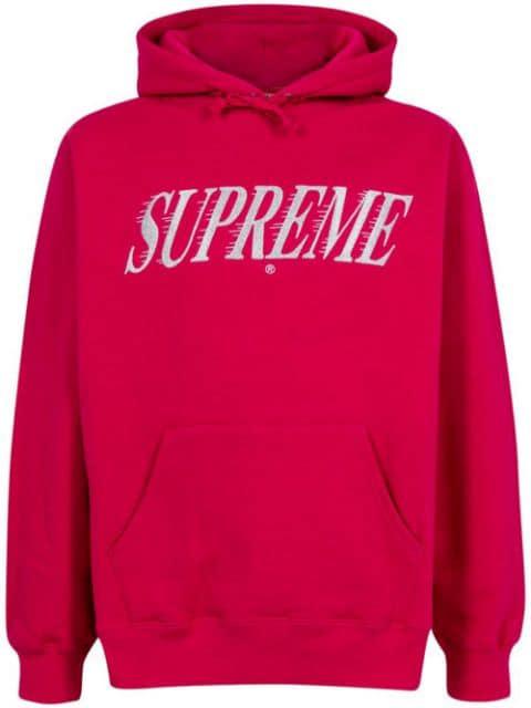 Crossover logo-print hoodie by SUPREME
