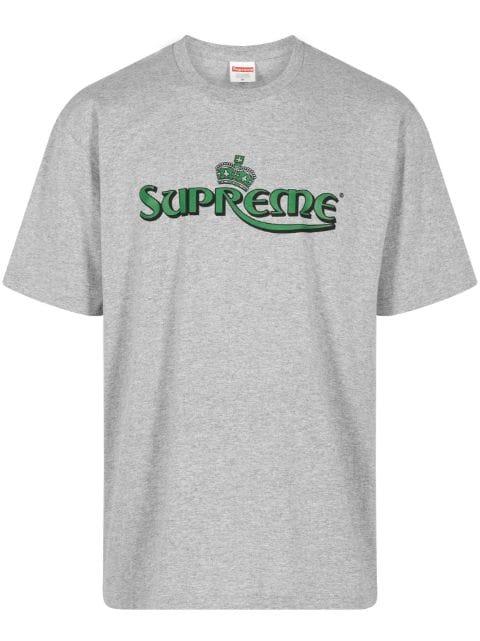 Crown cotton T-shirt by SUPREME