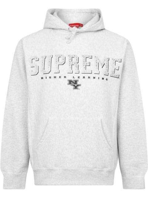 Gems logo-print hoodie by SUPREME