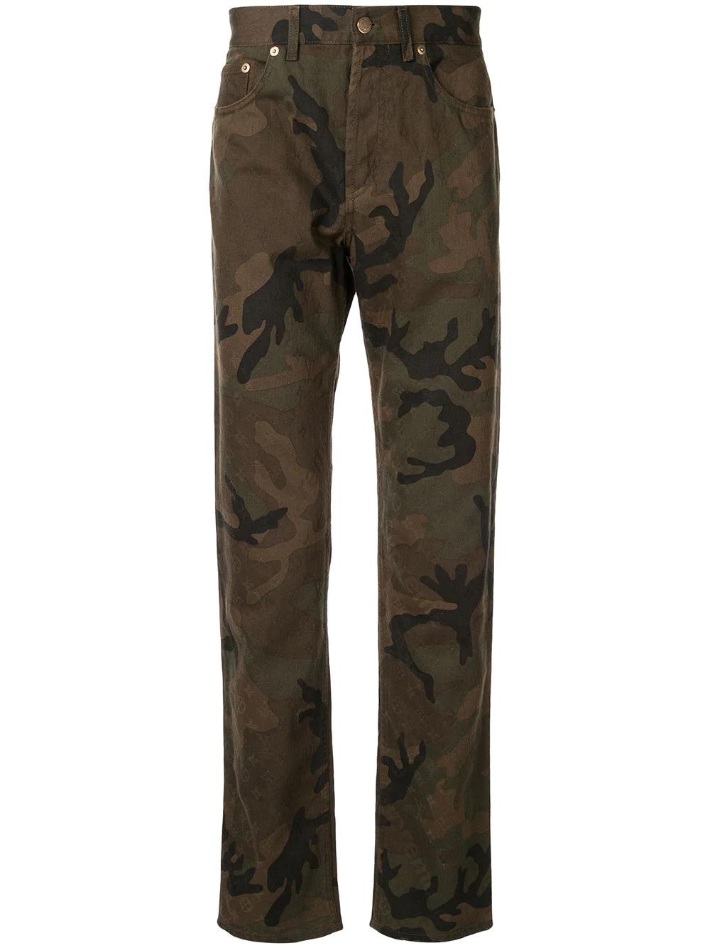 Louis Vuitton X Supreme camo jeans by SUPREME