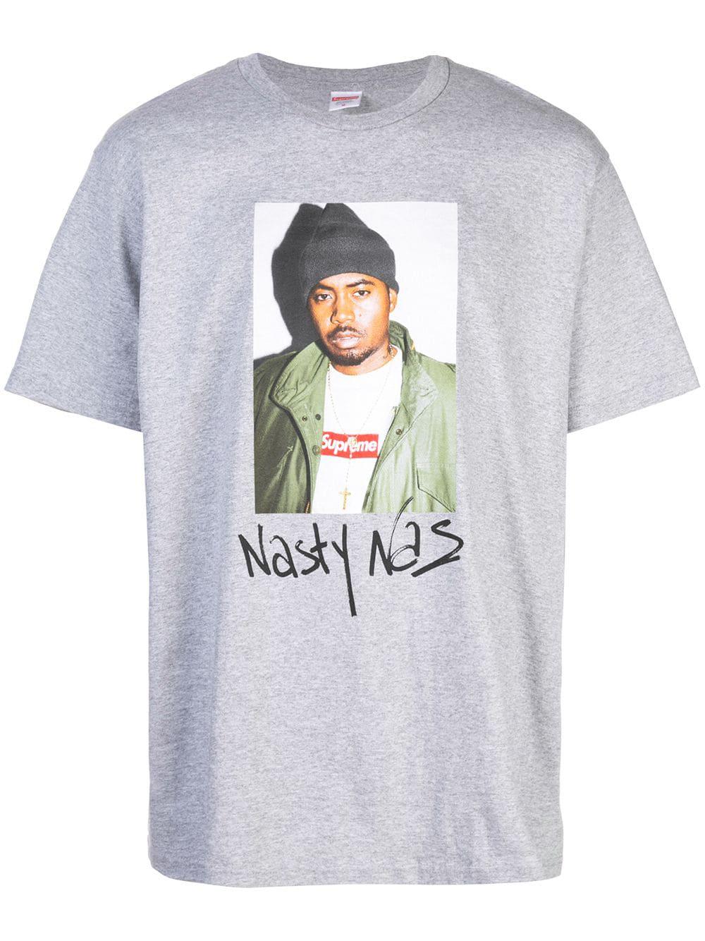 Nasty Nas print T-shirt by SUPREME