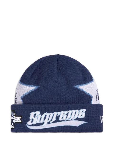 New Era star-pattern beanie hat by SUPREME