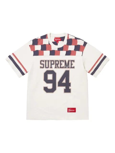 Patchwork Yoke football T-shirt by SUPREME
