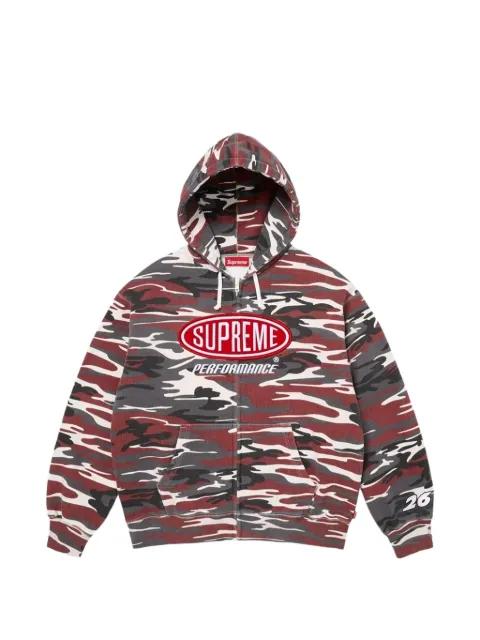Performance camouflage-print zip-up hoodie by SUPREME