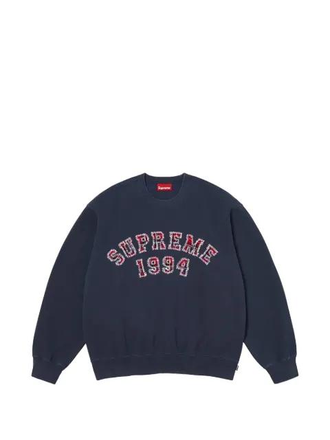 Plaid Arc crew neck sweater by SUPREME