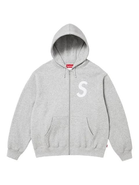 S logo zip-up hoodie by SUPREME