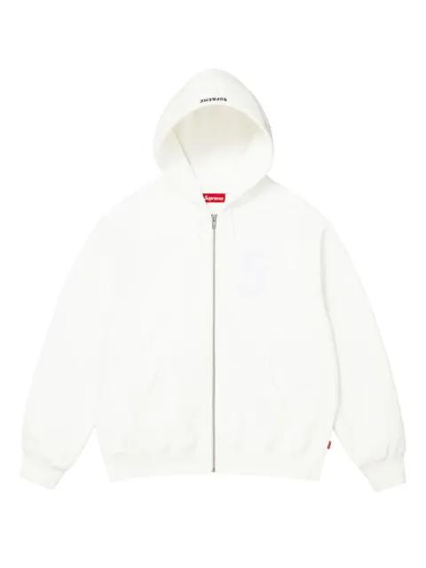 S logo zip-up hoodie by SUPREME