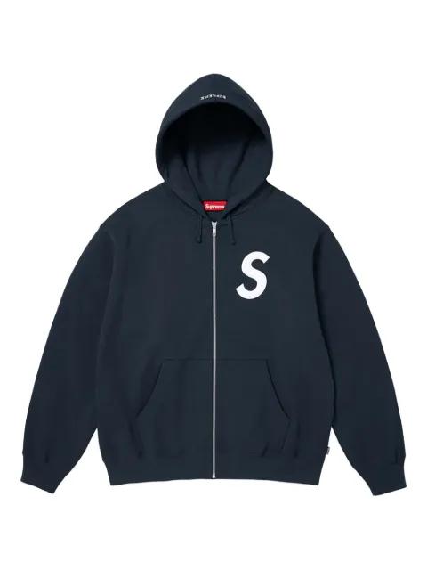 S logo zip-up hoodie by SUPREME
