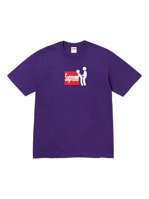 Stadium printed "Purple" T-shirt by SUPREME