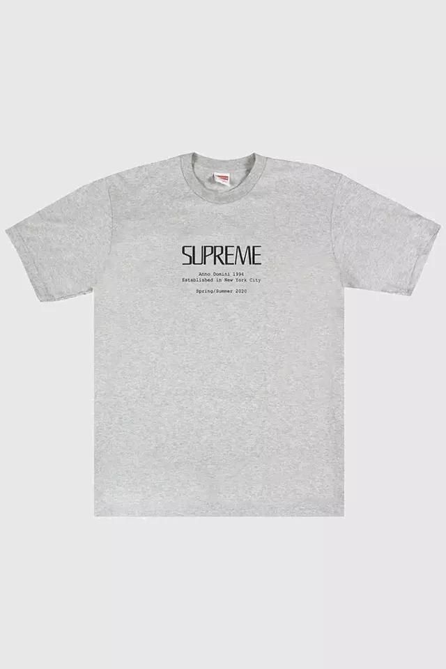 Supreme Anno Domini Tee Heather Grey by SUPREME