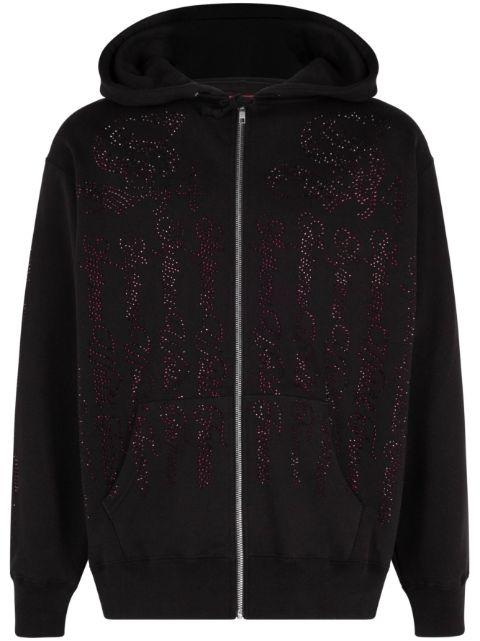 crystal-embellished hoodie by SUPREME
