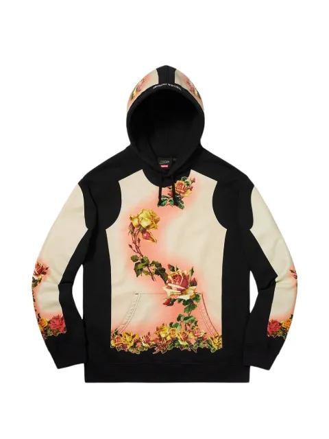 floral-print hoodie by SUPREME