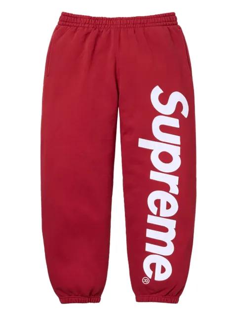 logo appliqué track pants by SUPREME