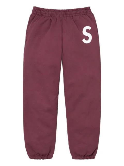 logo-detail track pants by SUPREME