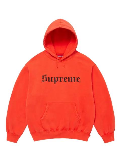 logo-lettering hoodie by SUPREME