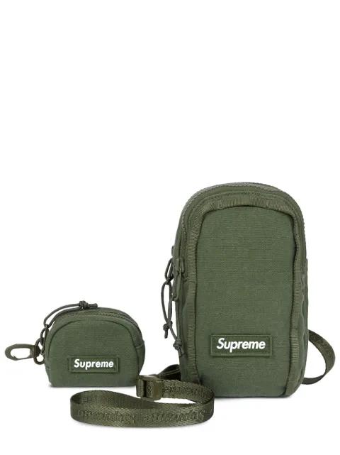 logo-patch messenger bag by SUPREME