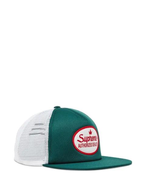 logo-patch trucker cap by SUPREME