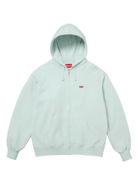 logo-patch zip-up hoodie by SUPREME