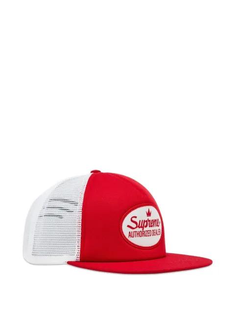 mesh-back panelled cap hat by SUPREME