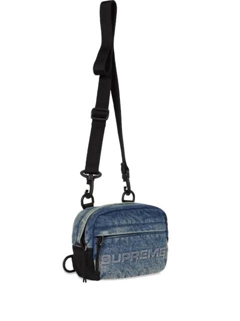 mini denim "Blue" messenger bag by SUPREME