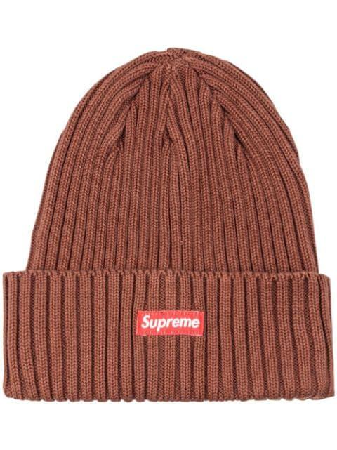 overdyed Box-Logo beanie by SUPREME