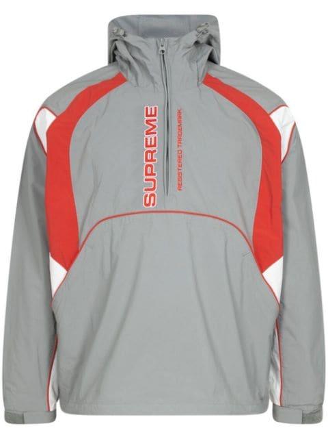 panelled half zip hoodied jacket by SUPREME