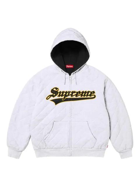 quilted zip hoodied sweater by SUPREME